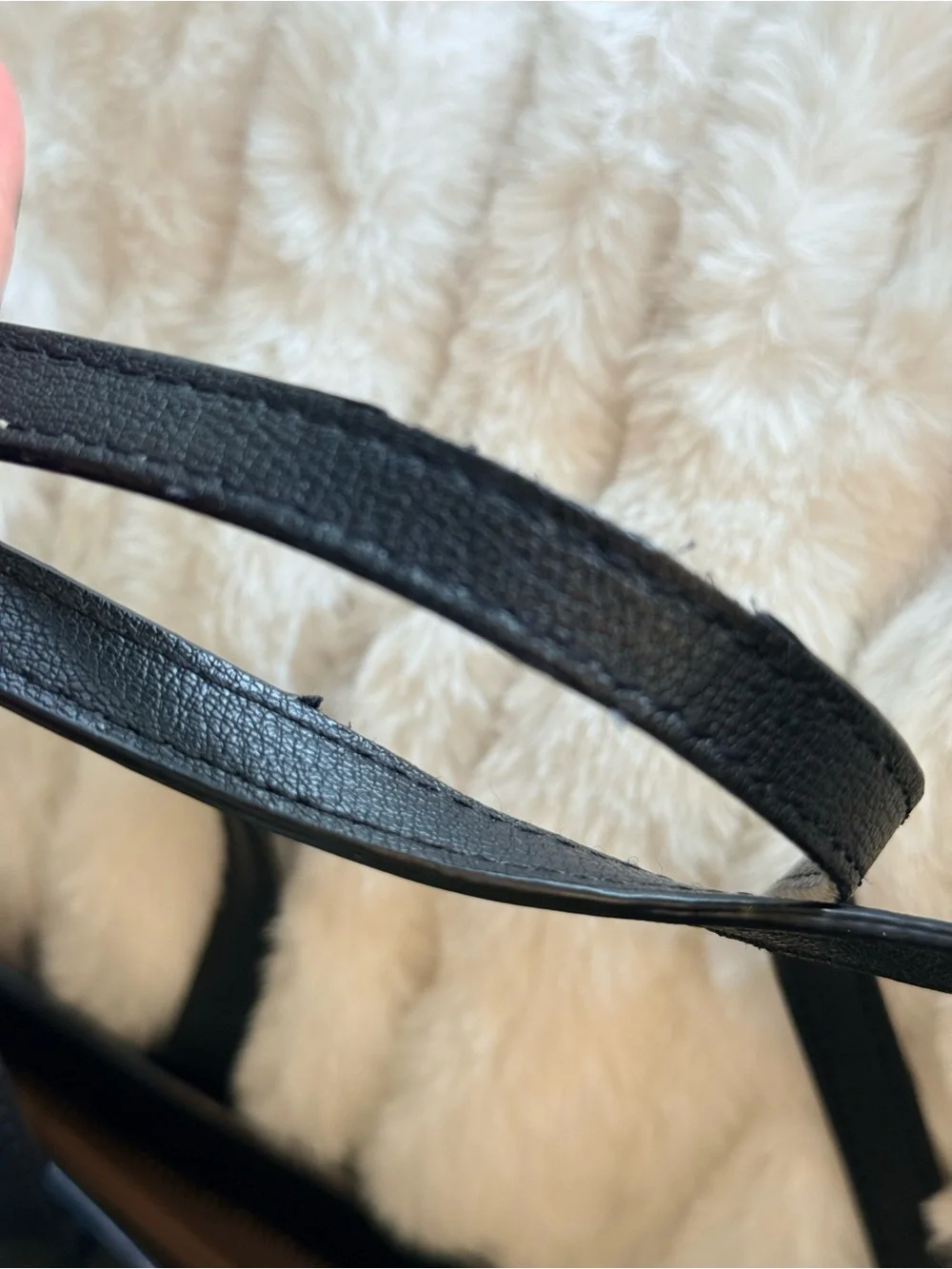 kate spade Black Leather Shoulder Tote